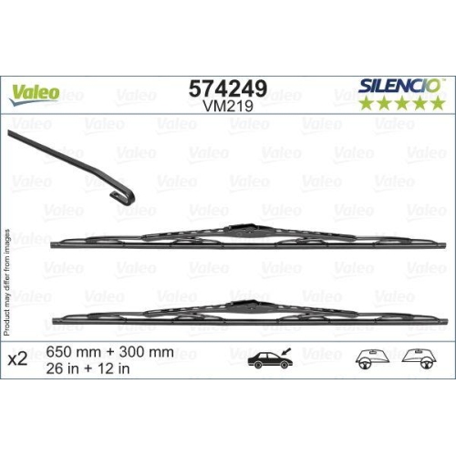 VALEO lamela stergator SILENCIO CONVENTIONAL SET