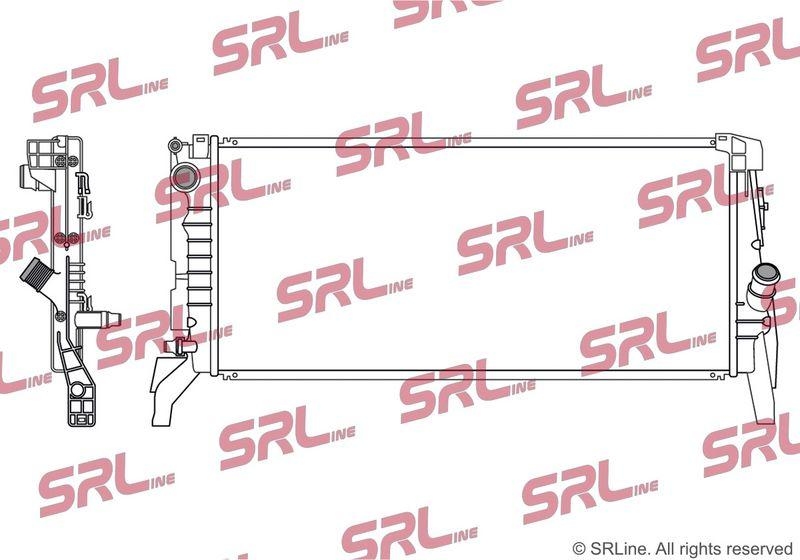 Radiator Bmw 2 Active/Gran Tourer (F45/46) 14-, X1 F48 15-; Mini Countryman 17-, Mini 14-, motor: 2.0 T, intrare - conector rapid, 680x317x26, SRLine, Aluminiu/ Plastic brazat, 17117635620; 7635620