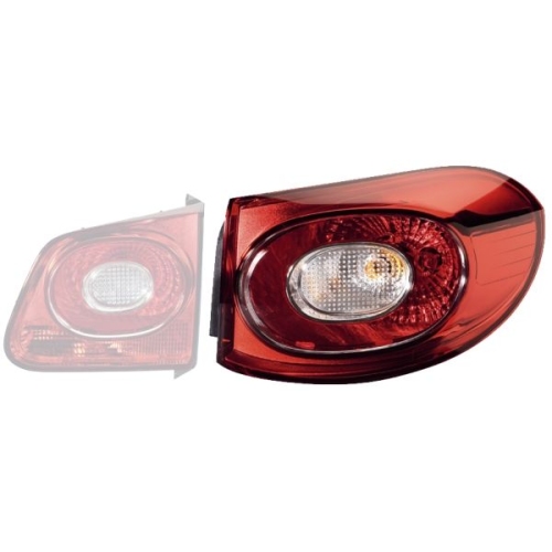 Lampa stop Vw Tiguan (5n), Hella 2SD009691091, parte montare : Stanga