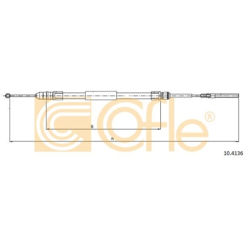 Cablu frana mana Bmw Seria 3 (E46) Cofle 104136, parte montare : dreapta, spate