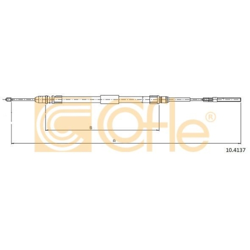 Cablu frana mana Bmw Seria 3 (E46) Cofle 104137, parte montare : stanga, spate