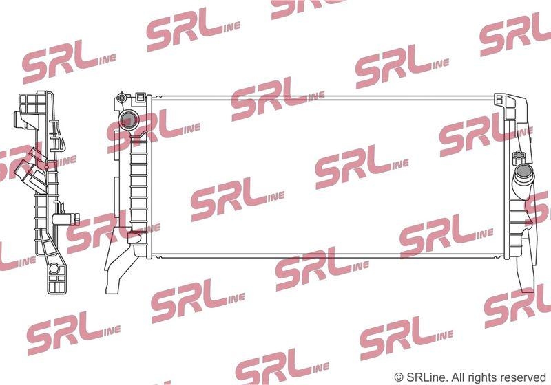 Radiator Bmw 2 Active/Gran Tourer (F45/46) 14-, X1 F48 15-, X2 F39 18-; Mini Clubman 14-, Countryman 17-, Mini 14-, motor: 1.5 D, 2.0 d, intrare/iesire conectare rapida, 680x299x22, SRLine, Aluminiu/ Plastic brazat, 17118586321; 8586321