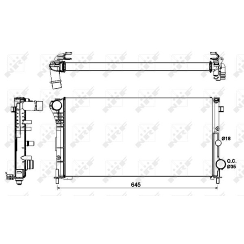 Radiator racire motor Nrf 58185