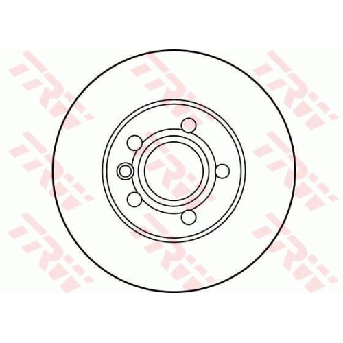 Disc frana Trw DF2809, parte montare : Punte fata