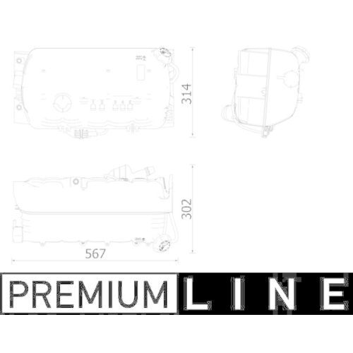 MAHLE Vas de expansiune, racire BEHR *** PREMIUM LINE ***
