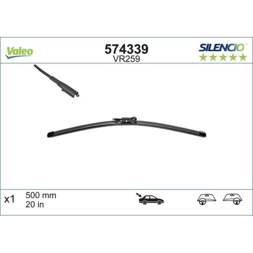 VALEO lamela stergator SILENCIO REAR