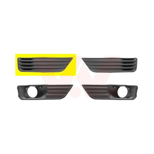 Grila bara protectie Ford Focus 2 (Da) Van Wezel 1863592, parte montare : dreapta, fata