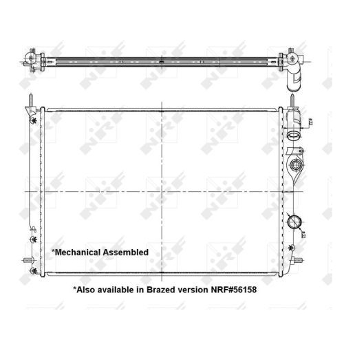 Radiator racire motor Nrf 58198