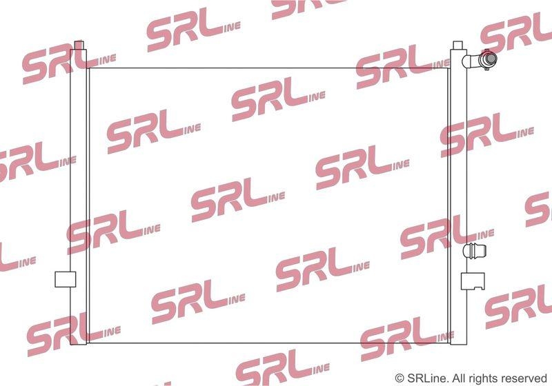 Radiator BMW Seria 5 G30 17-23, 7 G11 15-, 8 (G15) 18-, motor: 3.0 d, 4.4 V8 T, intrare/iesire conectare rapida, 618x480x26, SRLine, miez si rezervor din aluminiu brazat, 17118484639; 17118619622