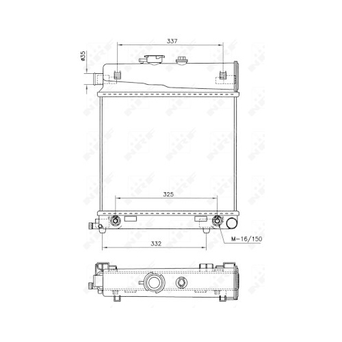 Radiator racire motor Nrf 58232