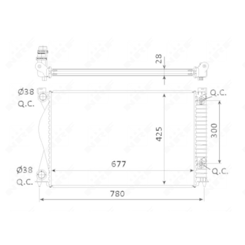 Radiator racire motor Nrf 58234