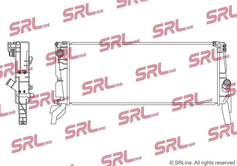 Radiator Bmw 2 Active/Gran Tourer (F45/46) 14-, X1 F48 15-; Mini Clubman 14-, Countryman 17-, Mini 14-, motor: 2.0 T, intrare - conector rapid, 680x271x26, SRLine, Aluminiu/ Plastic brazat, 17118603089; 8603089