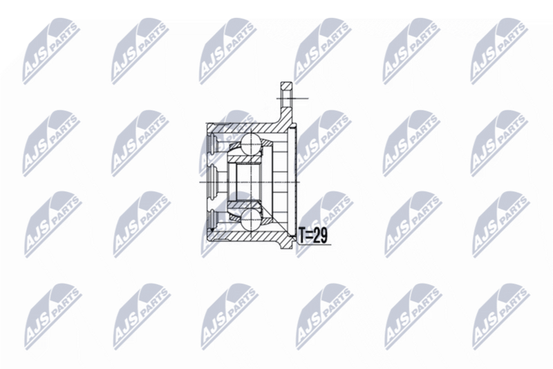 Cap planetara Suzuki Vitara,Grand Vitara 2.0, 2.5 4WD 1998-; partea din fata, stanga; 44115-77E00; NTY, aftermarket