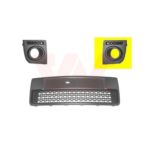 Grila bara protectie Ford Fusion (Ju) Van Wezel 1811593, parte montare : stanga, fata