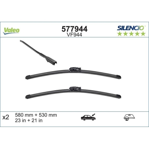 VALEO lamela stergator SILENCIO FLAT BLADE SET