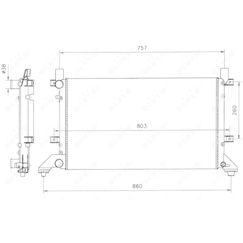 Radiator racire motor Nrf 58240