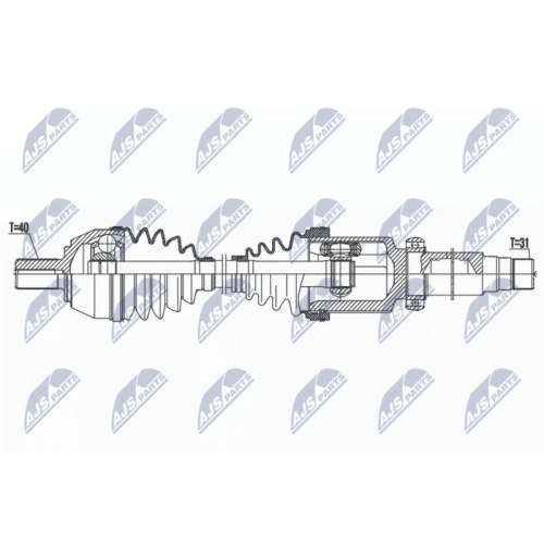 Planetara Ford Mondeo 4 2.3 2007-, Galaxy 2.3 2006-, S-Max 2.3 2006-, Dreapta, CV Automata, NPW-FR-153