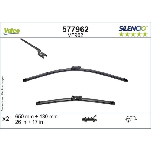 VALEO lamela stergator SILENCIO FLAT BLADE SET