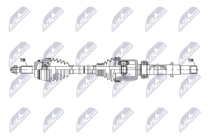 Planetara Lexus Rx200t 2WD 2015-, Rx300 2WD 2018-; partea din fata, dreapta, cutie viteze automata; 43410-48120; NTY, aftermarket