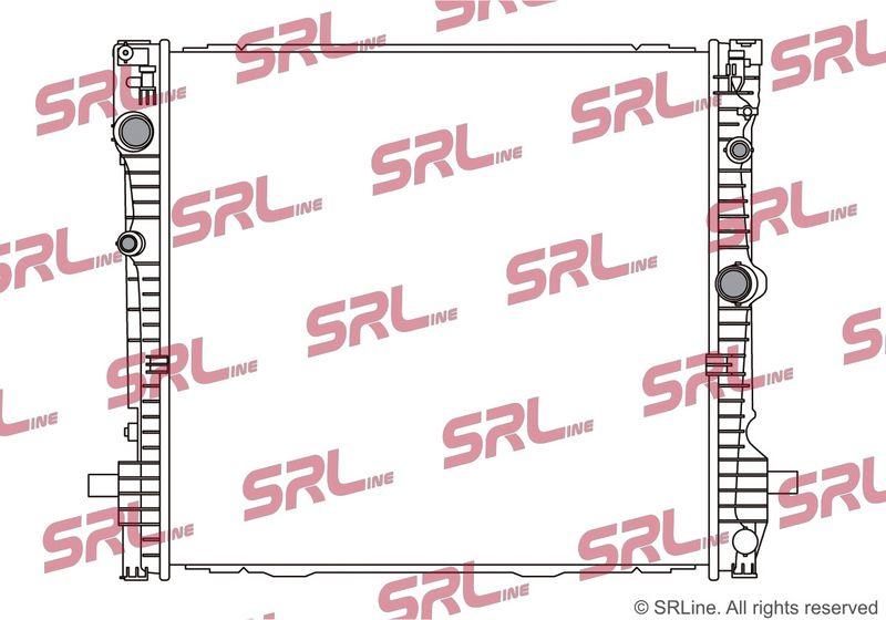 Radiator Bmw X3 G01 17-, X4 G02 18-, motor: 3.0 R6 T, intrare/iesire conectare rapida, 615x607x26, SRLine, Aluminiu/ Plastic brazat, 17118665241