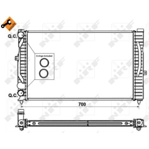 Radiator racire motor Nrf 58259