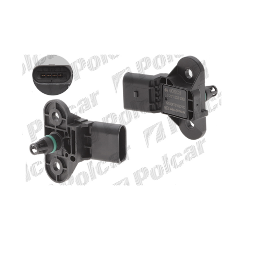 Senzor presiune galerie admisie Audi A3 A4 A5 A6 A8 Q3 Q7 R8, Seat Altea Arosa Cordoba Ibiza Inca Leon Toledo, Skoda Fabia Octavia Roomster, VW Bora Caddy EOS Golf Passat Polo Touran; BOSCH 026123203B