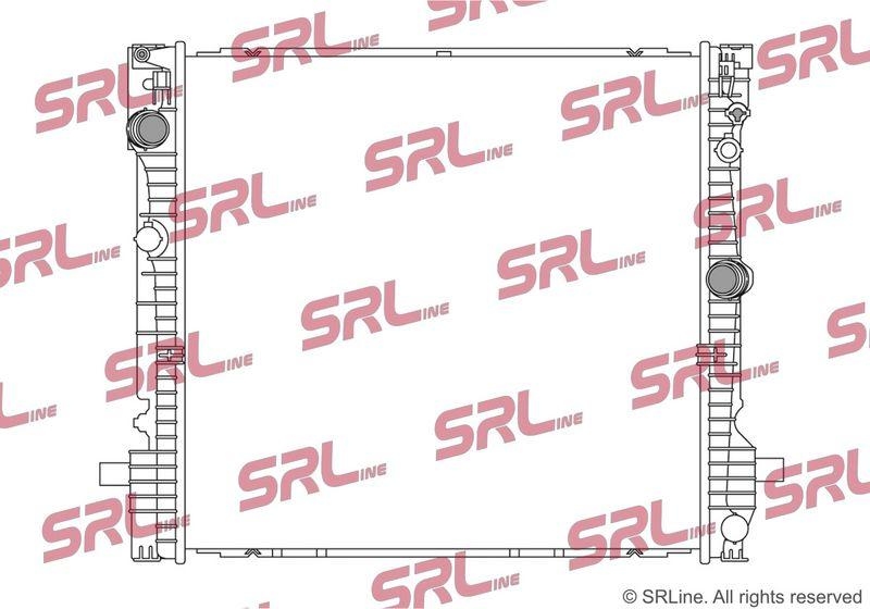 Radiator Bmw X3 G01 17-, X4 G02 18-, motor: 2.0 T, intrare/iesire conectare rapida, 615x586x26, SRLine, Aluminiu/ Plastic brazat, 17118642743; 8642743