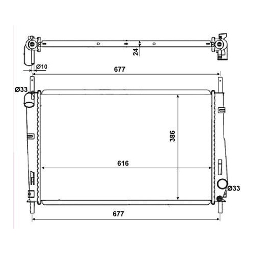 Radiator racire motor Nrf 58272