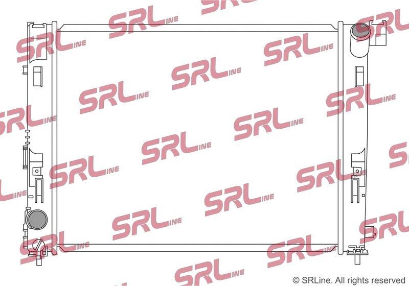 Radiator Renault Captur 19-, Clio 19-, motor: 1.5 dci, 510x388x26, SRLine, Aluminiu/ Plastic brazat, 214103433R; 214106666R