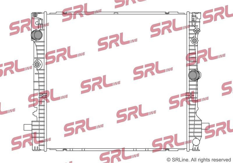 Radiator Bmw X3 G01 17-, X4 G02 18-, motor: 3.0 R6 T, intrare/iesire conectare rapida, 615x590x26, SRLine, Aluminiu/ Plastic brazat, 17119487318; 9487318