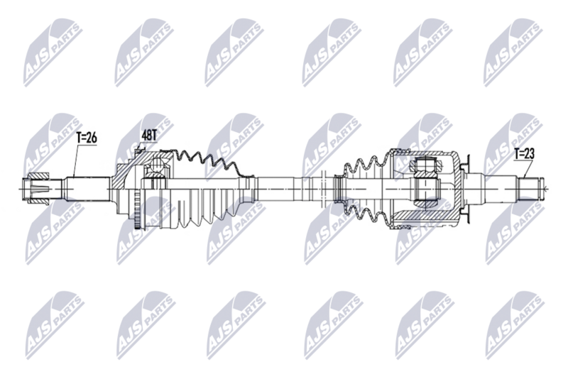 Planetara Lexus Rx300, Rx330, Rx350 2002-2008; Toyota Highlander 2.4, 3.3 2003-2007; partea din spate, stanga = dreapta, cutie viteze automata; 42340-48030; NTY, aftermarket