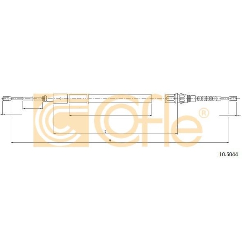 Cablu frana mana Citroen C4 1 (Lc); Peugeot 307 Break (3e 3h) Cofle 106044, parte montare : stanga, dreapta, spate