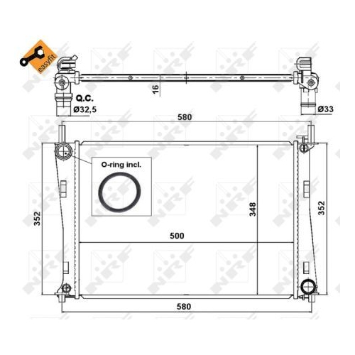 Radiator racire motor Nrf 58274