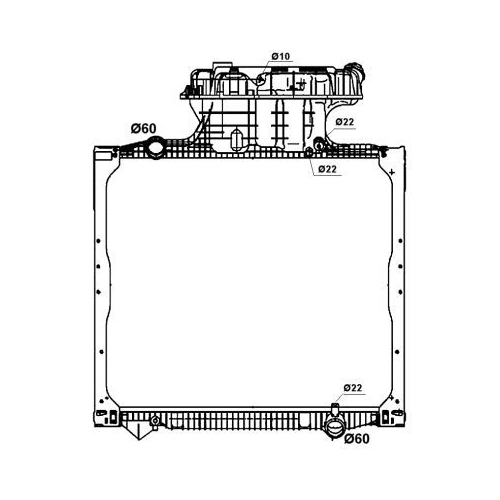 Radiator racire motor Nrf 58277