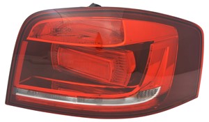Stop spate lampa Audi A3 (8p), 04.08-10.12, cu 3 usi, omologare ECE, spate, fara suport bec, carcasa neagra, 8P3945096B, Dreapta