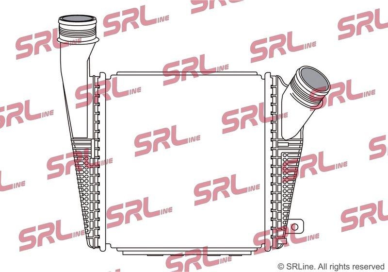 Intercooler Porsche Panamera 16-, motor: 2.9 V6 T, partea dreapta, 273x293x64, SRLine, Aluminiu/ Plastic brazat, 971145804C; 971145804E