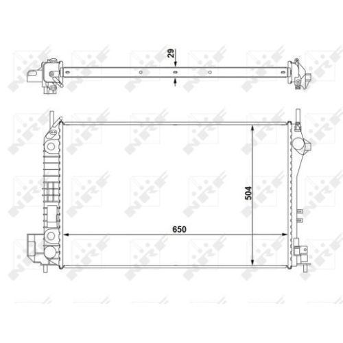 Radiator racire motor Nrf 58294