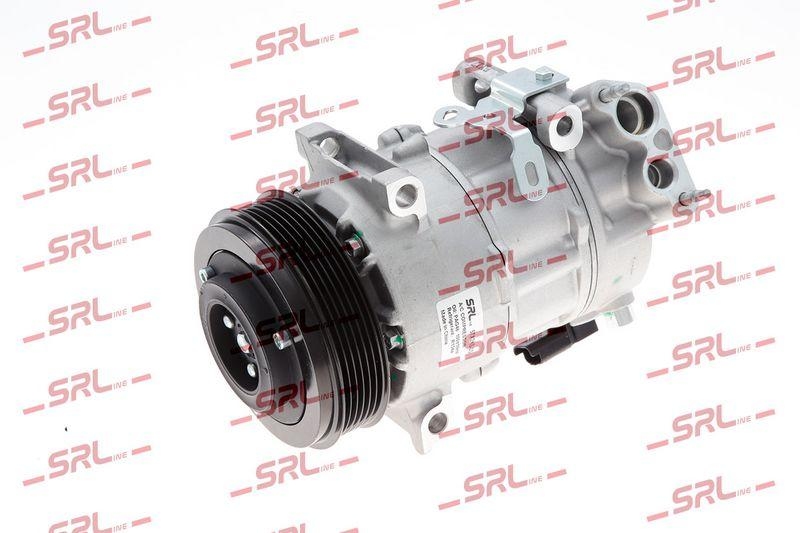 Compresor AC nou Peugeot 2008 19-, 208 19-, 3008 16-, 5008 16-, motor: 1.2 PureTech, tip Denso: 6SEL16C, Diam. fulie (mm) 119, SRLine, 9805658880; 9806029580
