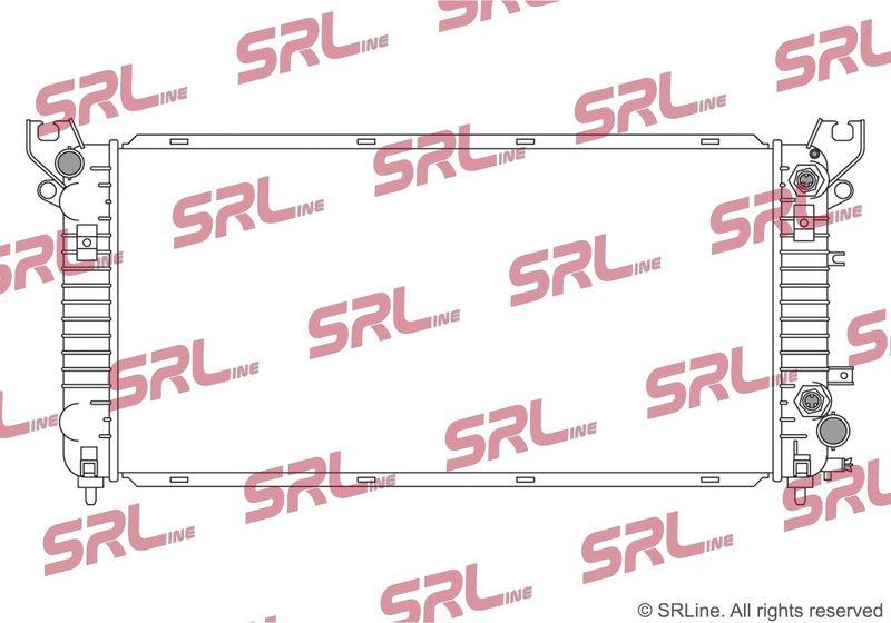 Radiator Cadillac Escalade 14-20; Chevrolet Silverado 13-19, Suburban 14-20, Tahoe 14-20; Gmc Yukon 15-20, motor: 6.2 V8, 863x438x26, SRLine, Aluminiu/ Plastic brazat, 84208890