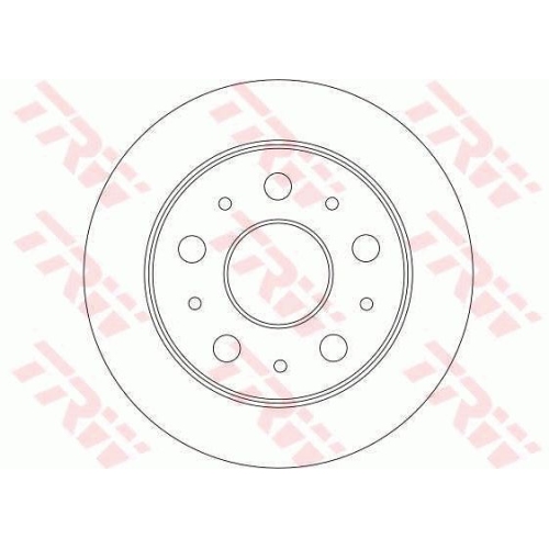 Disc frana Trw DF4245, parte montare : Punte spate