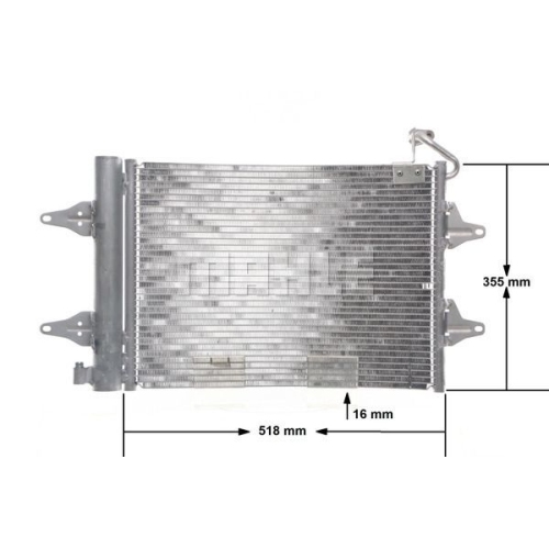 MAHLE Condensator, climatizare BEHR