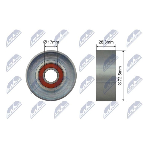 Rola ghidare curea transmisie Mazda 3 Bk 2003-2008, Bmw Seria 5 E39 1995-2003, Bmw Seria 7 E38 1993-2001, Bmw X5 E53 1999-2006, Mazda 2 De 2007-2014, Land Rover Range Rover 4 2013-, ZJ01-15-940