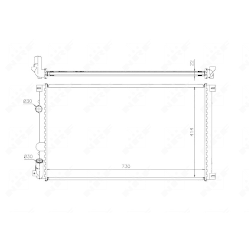 Radiator racire motor Nrf 58321