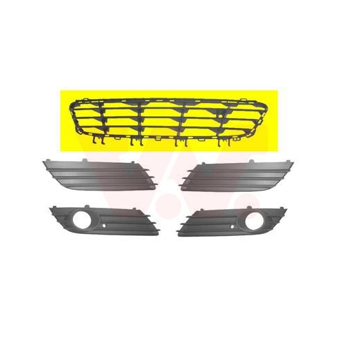 Grila bara protectie Opel Astra H (L48) Van Wezel 3745590, parte montare : fata