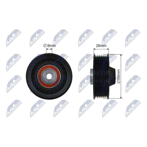Rola ghidare curea transmisie Mercedes 190 1984-93, Clasa C(W202) 1993-2001, Clasa E(W210) 1996-, Clasa G 1987-2000, Vito 1996-2003, Sprinter 1995-2006 , T1 88-, 500360