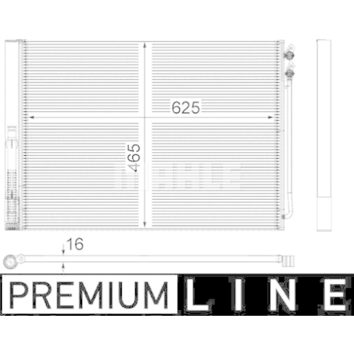 MAHLE Condensator, climatizare BEHR *** PREMIUM LINE ***