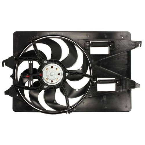 GMV radiator electroventilator Ford Mondeo, 2000-2007, Motorizare 2.0 Tdci 96kw; 2, 0 16v Di 66kw; 2, 0 16v Tddi 85kw Diesel, tip climatizare Cu/fara AC, cutie Manuala/ Automata, dimensiune 385mm, cu 2 pini, fara modul electric controlmm, Aftermarket