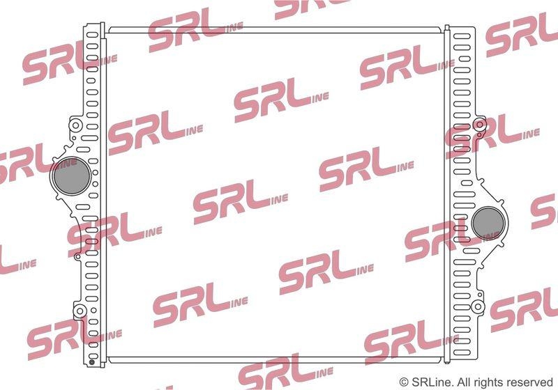 Intercooler Toyota Land Cruiser 150 09-23, motor: 3.0 D-4D, 600x568x24, SRLine, miez si rezervor din aluminiu brazat, 1794030160; 1794030170
