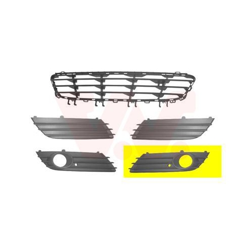 Grila bara protectie Opel Astra H (L48) Van Wezel 3745593, parte montare : stanga, fata