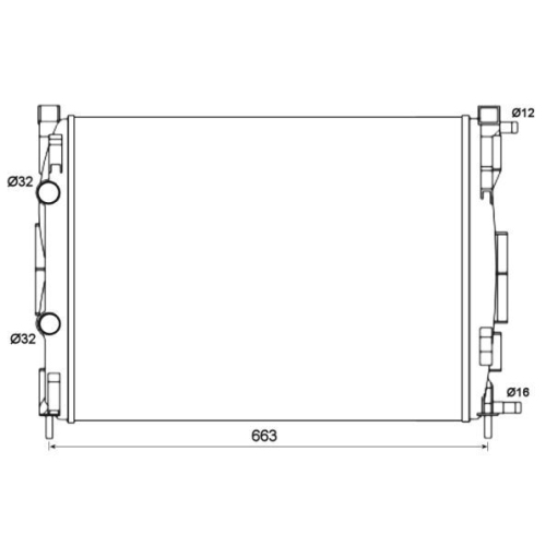 Radiator racire motor Nrf 58327